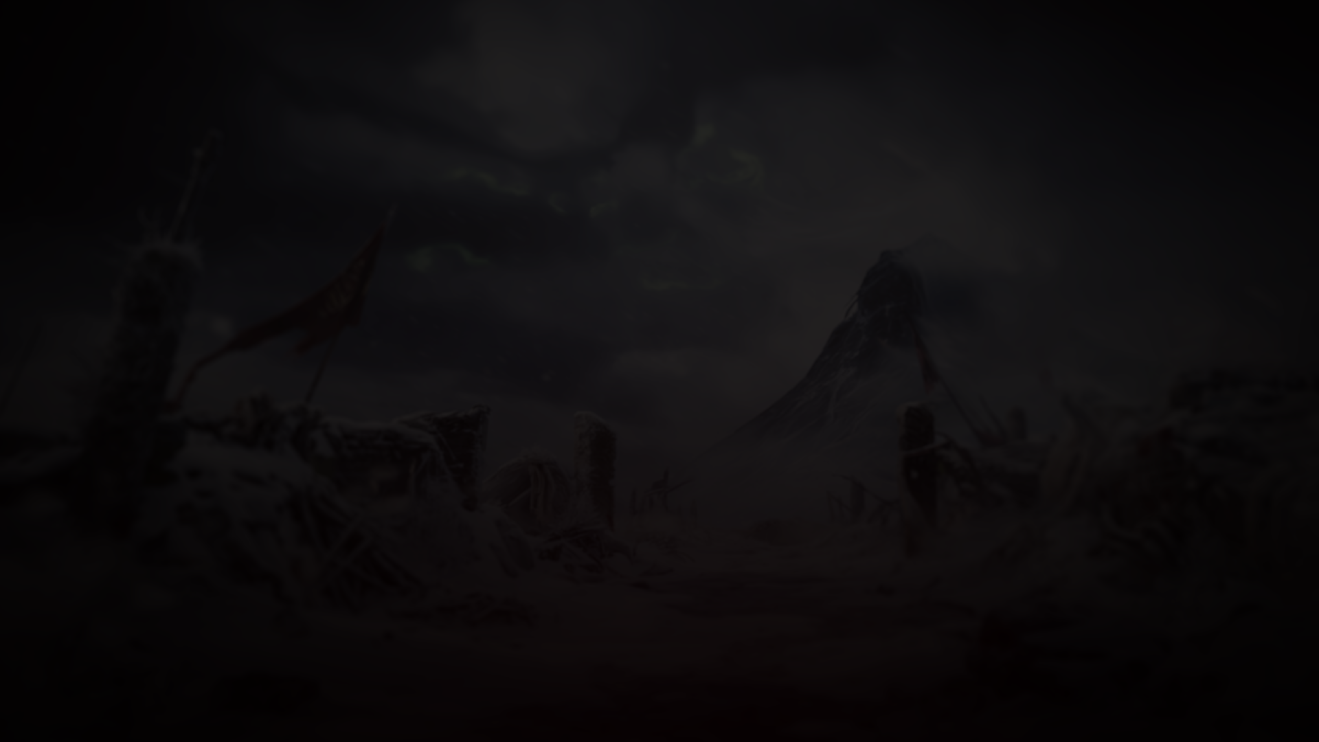 Dark mountainous landscape
